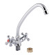 Смеситель для кухни Lidz Lamb 271F двухвентильный LDLAM271FCRM21889 Chrome3