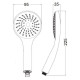 Лейка для ручного душа Lidz Niagara 01 98 мм округлая LDNIA01CRM22034 Chrome2