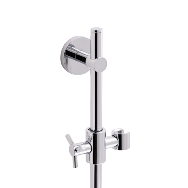 Стійка універсальна Qtap Sprha 700 мм округла з полицею QT003 Chrome4