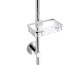 Стійка універсальна Qtap Sprha 700 мм округла з полицею QT003 Chrome4