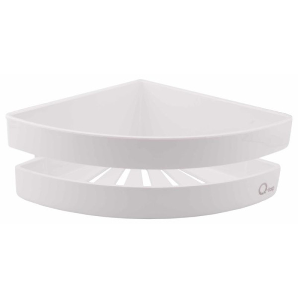 Полка угловая Qtap Police пластиковая QTPL01 White1