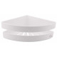 Полка угловая Qtap Police пластиковая QTPL01 White1