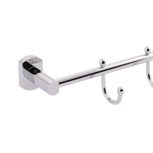 Держатель для полотенца Qtap Liberty 4 крючка 450 мм QTLIBCRM11544 Chrome4