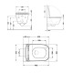 Унитаз подвесной Qtap Robin безободковый с сиденьем Soft-close QT1333046ENRW2