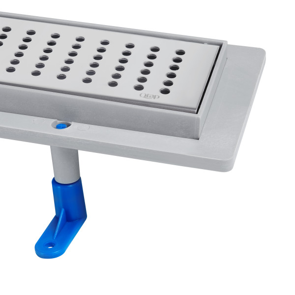Трап Qtap Dry FB304-900 линейный с сухим затвором и нержавеющей решеткой 900х734