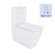 Унітаз-компакт Qtap Crow безобідковий з сідінням Soft-close QT05222170W1