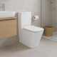Унітаз-компакт Qtap Crow безобідковий з сідінням Soft-close QT05222170W3
