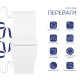 Унітаз-компакт Qtap Crow безобідковий з сідінням Soft-close QT05222170W4