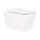 Унитаз подвесной Qtap Crow безободковый с сиденьем Soft-close QT05335170W1