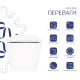 Унитаз подвесной Qtap Crow безободковый с сиденьем Soft-close QT05335170W3