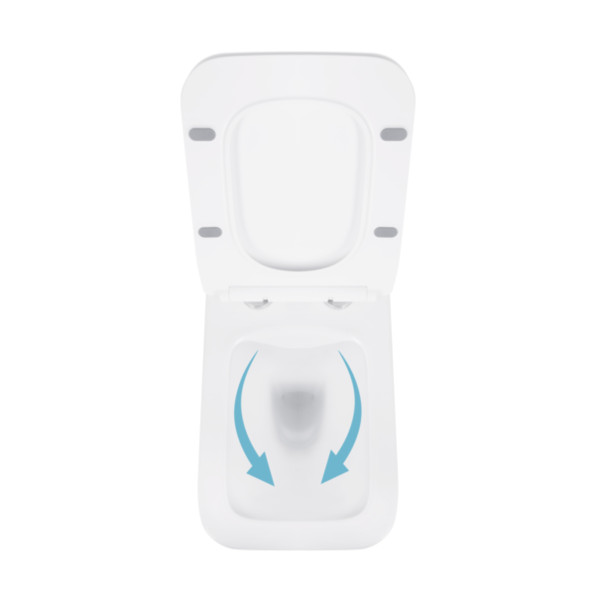 Унитаз подвесной Qtap Crow безободковый с сиденьем Soft-close QT05335170W7