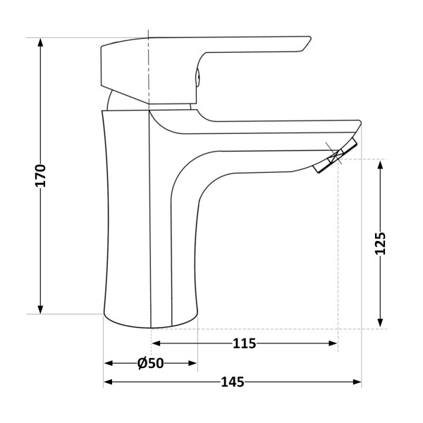 Смеситель для раковины Brinex 35B 0013