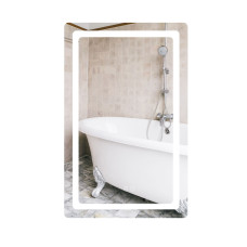 Зеркало Qtap Mideya (DC-F911) 500х800 с LED-подсветкой Touch, с антизапотеванием, диммером QT2078F911W1