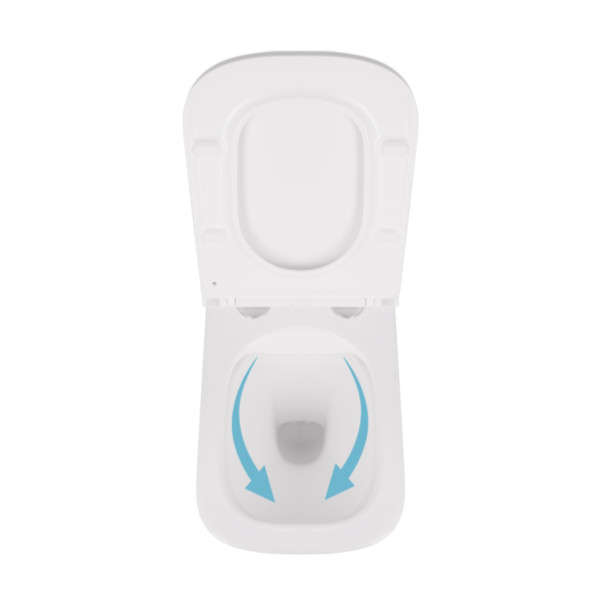 Унитаз подвесной Qtap Tern безободковый с сиденьем Soft-close QT1733052ERW7