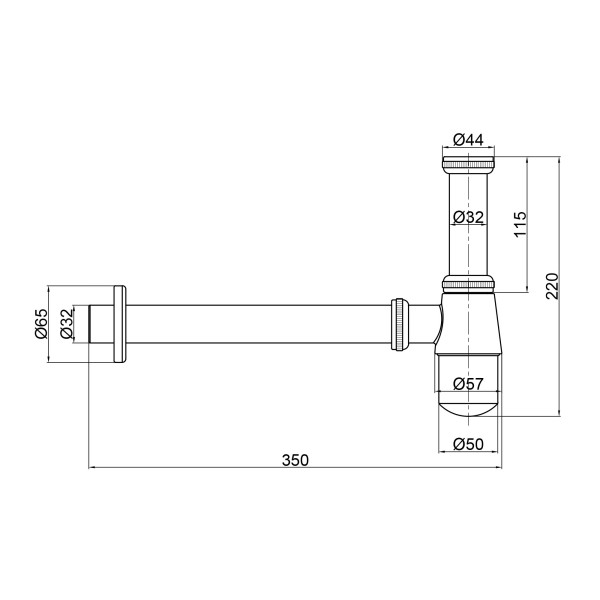 Сифон Lidz Tani 02 LDTAN02CRM32528 Chrome3