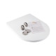Сиденье для унитаза Qtap (Jay 520,640, Swan 520,640) с микролифтом Slim QT1699SC5176W7