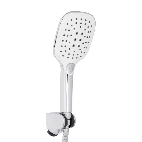 Смеситель для ванны Qtap Grand с поворотным изливом (c душевым гарнитуром) QTGRACRM005 Chrome6