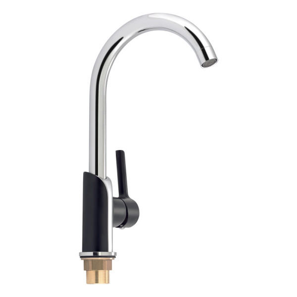 Смеситель для кухни Qtap Grand QTGRABCR007F Chrome/Black1