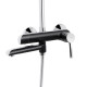 Душова система універсальна Qtap Grand на три споживача (з виливом) QTGRABCR1004 Chrome/Black4