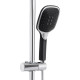 Душова система універсальна Qtap Grand на три споживача (з виливом) QTGRABCR1004 Chrome/Black5