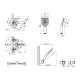Змішувач для ванни Qtap Grand (з душовим гарнітуром) QTGRAWCR006 Chrome/White2