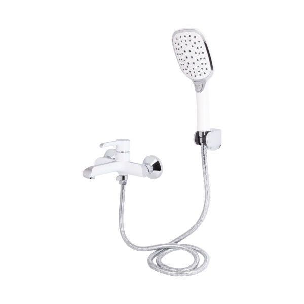 Змішувач для ванни Qtap Grand (з душовим гарнітуром) QTGRAWCR006 Chrome/White4