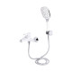 Змішувач для ванни Qtap Grand (з душовим гарнітуром) QTGRAWCR006 Chrome/White3
