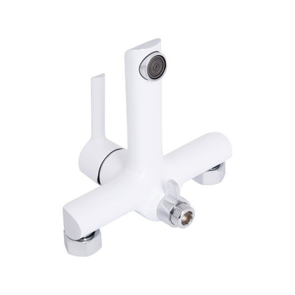 Змішувач для ванни Qtap Grand (з душовим гарнітуром) QTGRAWCR006 Chrome/White5