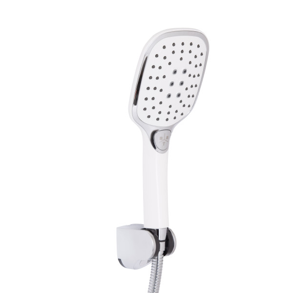 Змішувач для ванни Qtap Grand (з душовим гарнітуром) QTGRAWCR006 Chrome/White6