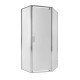 Душевая кабина Qtap Leo CRM10995-AC6 90х90 см, стекло Clear, CalcLess, 6 мм без поддона1