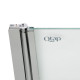 Штора на ванну Qtap Standard CRM407513APL стекло Pear 6 мм, 75х140 см, левая4