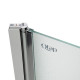 Штора на ванну Qtap Standard CRM407513APL стекло Pear 6 мм, 75х140 см, левая5