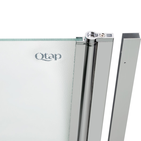 Штора на ванну Qtap Standard CRM407513APR скло Pear 6 мм, 75х140 см, права7