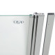 Штора на ванну Qtap Standard CRM407513APR скло Pear 6 мм, 75х140 см, права6