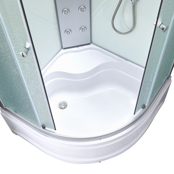 Гидромассажный бокс Lidz Tani SBM90x90.SAT.HIGH.FR, стекло Frost 4 мм5