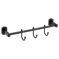 Держатель для полотенца Qtap Liberty 3 крючка 365 мм QTLIBBLM1154-3 Black1