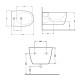Биде подвесное Qtap Jay 520х360х320 White QT07555376W2