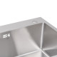 Мойка для кухни с двумя чашами интегрированная Lidz Handmade H7843 (LDH7843BRU35387) Brushed Steel 3,0/1,0 мм6