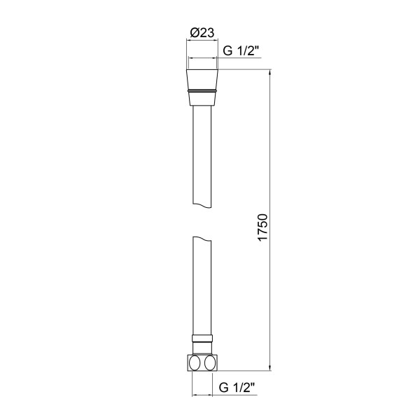 Шланг Lidz Niagara 09 1,75 м LDNIA09CRM35459 Chrome3