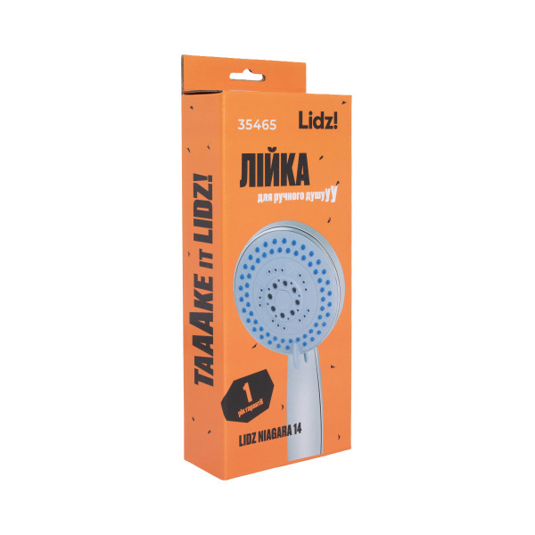 Лейка для ручного душа Lidz Niagara 14 95 мм округлая LDNIA14CRM35465 Chrome5
