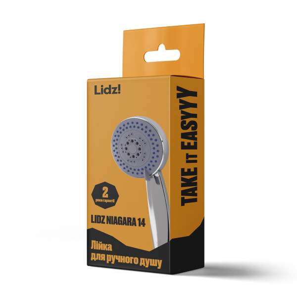 Лейка для ручного душа Lidz Niagara 14 95 мм округлая LDNIA14CRM35465 Chrome6