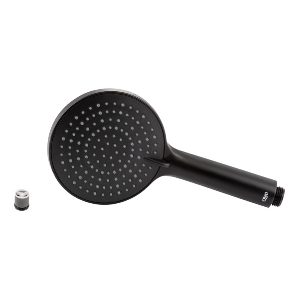 Лійка для ручного душу Qtap Rucni 115 мм округла QTRUCA116O3PBB Black Matt4