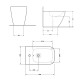 Біде підлогове Qtap Crow 545х360х410 White QT05443370W2