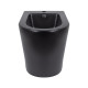 Биде напольное Qtap Scorpio 530x360x395 Matt black QT14441003CMB3