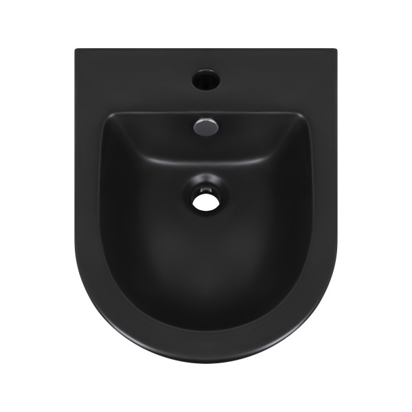 Біде підвісне Qtap Robin 495х370х325 Matt black QT1355046FMB8