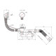 Сифон для ванны Lidz (WHI) 60 03 V002 01 с ревизией (выход 50 мм)2