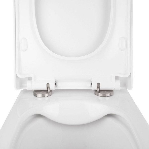 Готовое решение Qtap для ванной комнаты: подвесной унитаз Tern Rimless 490x340x350 + комплект инсталляции Nest 4 в 1 (квадратная клавиша Satin)5