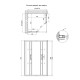 Душевая кабина Qtap Taurus CRM1011SC6 100x100 см, стекло Clear 6 мм, покрытие CalcLess без поддона2