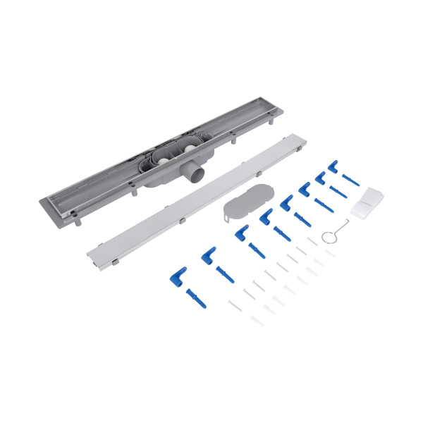 Трап Qtap Dry Tile304-600 линейный с сухим затвором под плитку 600 мм7