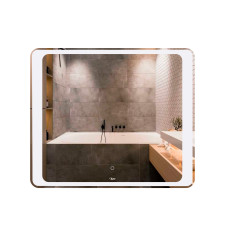 Дзеркало Qtap Leo 800х700 з LED-підсвічуванням Touch, димер, рег. яскравості QT117814187080W1